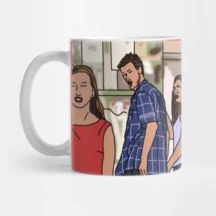 Distracted Boyfriend Meme Mug